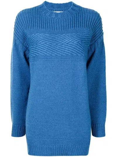 Isabel Marant Étoile Long-sleeve Knitted Jumper In Blue