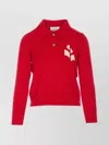 Isabel Marant Étoile Long Sleeve Ribbed Top With Embroidered Front