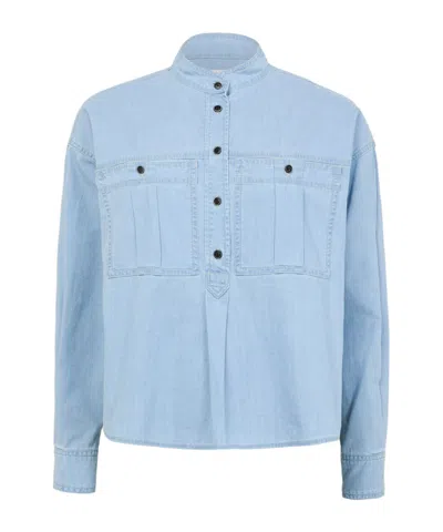 Isabel Marant Étoile Long Sleeve Shirt In Blue