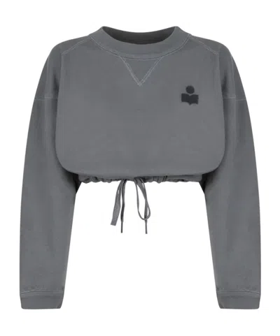 Isabel Marant Étoile Long Sleeve Sweatshirt In Gray