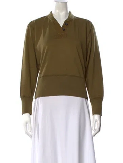 Pre-owned Isabel Marant Étoile Long Sleeve Sweatshirt In Green
