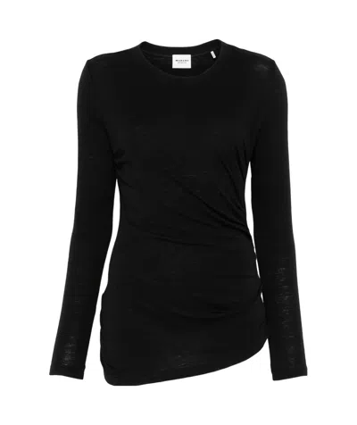 Isabel Marant Étoile Long Sleeve T-shirt In Black