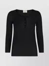 Isabel Marant Étoile Long Sleeve Top Featuring Button Detail In Black