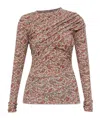Isabel Marant Étoile Long Sleeve Top In Multi