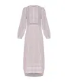 Isabel Marant Étoile Openwork-lace Midi Dress In Pink