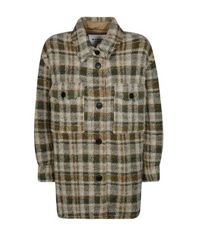Isabel Marant Étoile Marant Etoile Jacket In Wool In Green