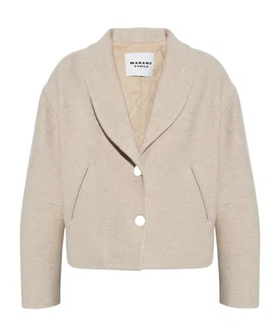 Isabel Marant Étoile Long-sleeved Casual Jacket In Nude