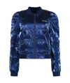 Isabel Marant Étoile Cody Bomber Jacket In Technical Fabric In Blue
