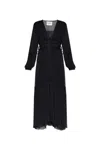 Isabel Marant Étoile Amara V-neck Maxi Dress In Black