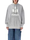 Isabel Marant Étoile Hooded Sweatshirt With Drawstring And Kangaroo Pocket In Gray