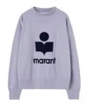 Isabel Marant Étoile Marant Etoile Women Moby Logo Cotton Sweatshirt In Purple