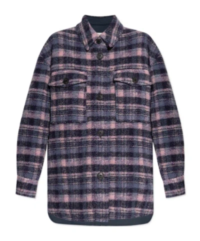 Isabel Marant Étoile Long-sleeved Shirt And Jacket In Multicolour