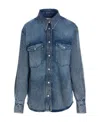 Isabel Marant Étoile Long-sleeved Shirt In Blue