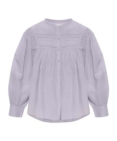 Isabel Marant Étoile Long-sleeved Shirt In Purple