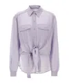 Isabel Marant Étoile Long-sleeved Shirt In Purple