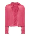 Isabel Marant Étoile Long-sleeved Shirt In Red