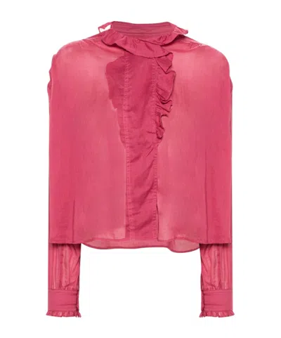 Isabel Marant Étoile Long-sleeved Shirt In Red