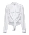 Isabel Marant Étoile Nath Organic Cotton Shirt In White
