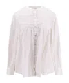 Isabel Marant Étoile Plalia Oversized Cotton Blouse In White
