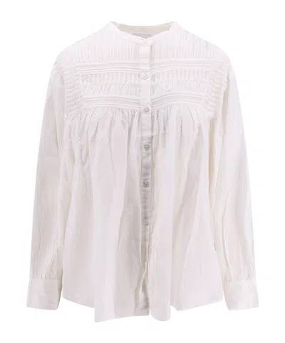 ISABEL MARANT ÉTOILE ISABEL MARANT ÉTOILE GATHERED DETAIL PLALIA BLOUSE