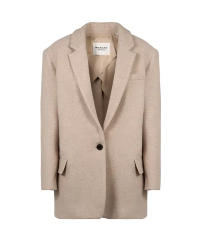 Isabel Marant Étoile Long-sleeved Suit Coat In Nude