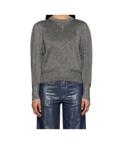 Isabel Marant Étoile Long-sleeved Sweater In Gray