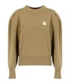 Isabel Marant Étoile Isabel Marant Etoile Camel Stretch Cotton Blend Kelaya Sweater In Green