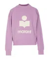 Isabel Marant Étoile Moby High-neck Logo Sweatshirt In Pink
