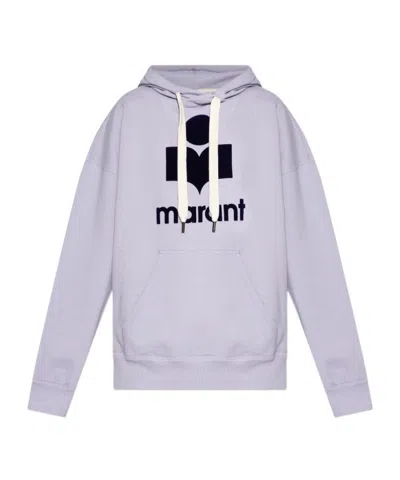 ISABEL MARANT ÉTOILE ISABEL MARANT ÉTOILE MANSEL LOGO PRINTED DRAWSTRING HOODIE