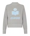 Isabel Marant Étoile Marant Etoile Moby Logo Cotton Sweatshirt In Gray