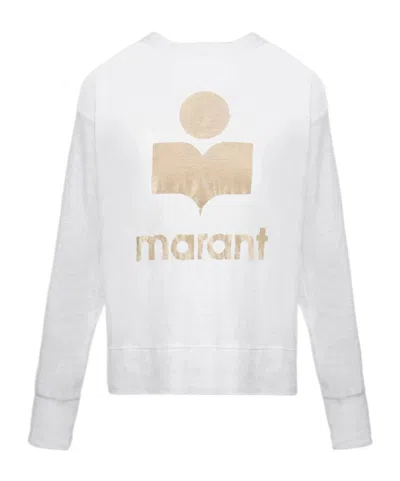 ISABEL MARANT ÉTOILE ISABEL MARANT ÉTOILE LOGO PRINTED LONG-SLEEVED T-SHIRT