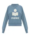 Isabel Marant Étoile Logo-print Cotton-blend Sweatshirt In Blue