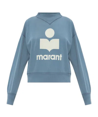 ISABEL MARANT ÉTOILE LOGO-PRINT COTTON-BLEND SWEATSHIRT