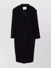 Isabel Marant Étoile Longline Coat Single-breasted Front Pockets In Black