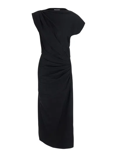 Isabel Marant Étoile Isabel Marant Etoile Long-sleeve Long Dress With Back Closure In Black