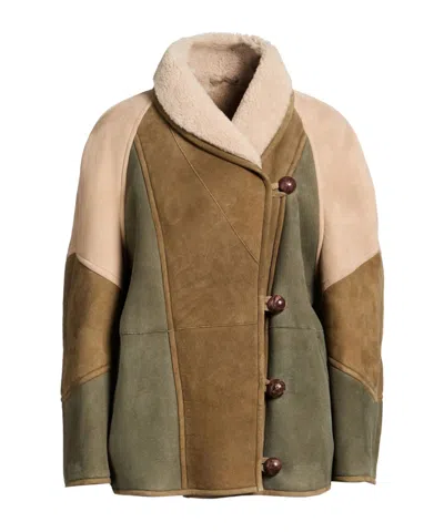 Isabel Marant Étoile Longsleeve Wool Coat In Brown