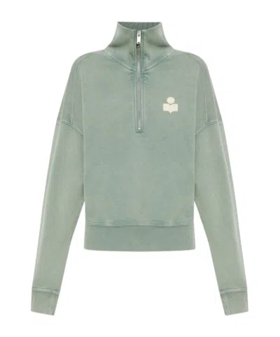 Isabel Marant Étoile Long-sleeved Sweatshirt In Green