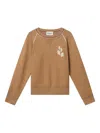 Isabel Marant Étoile Loriby Logo Sweater In Brown
