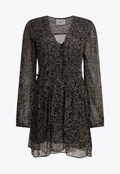 Isabel Marant Étoile Loriena Mini Dress In Black