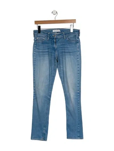 Pre-owned Isabel Marant Étoile Low-rise Straight Leg Jeans In Blue