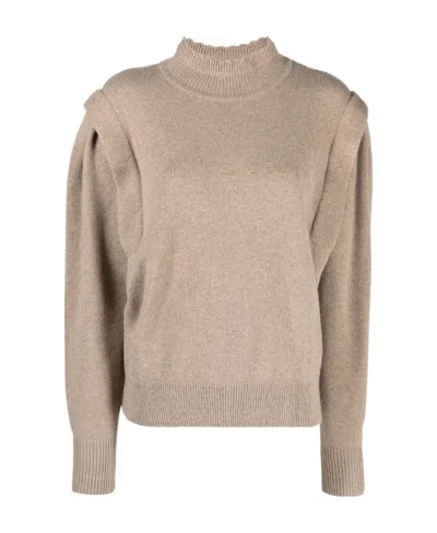 Isabel Marant Étoile Lucile Flat Shoulder Jumper In Brown