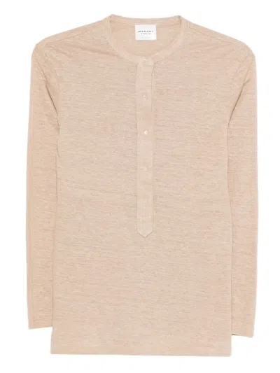 Isabel Marant Étoile Lucy Button-down T-shirt In Neutral