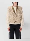 Isabel Marant Étoile Luxe Shearling Sleeveless Vest In Neutral
