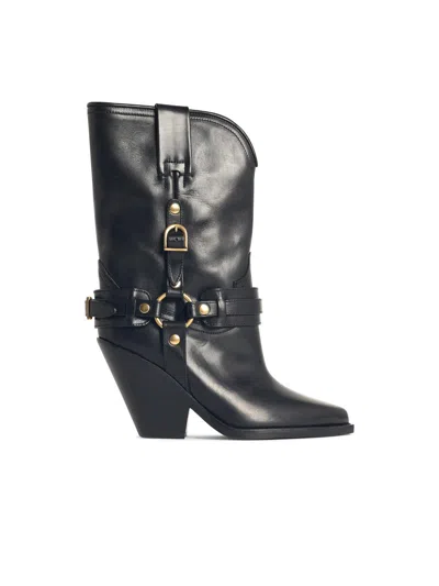 Isabel Marant Étoile Isabel Marant Etoile 'lyca' Black Leather Boots Women