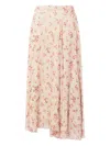 Isabel Marant Étoile Lycia Floral-pattern Midi Skirt In Neutral