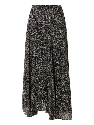 ISABEL MARANT ÉTOILE LYCIA FLORAL-PRINT MIDI SKIRT
