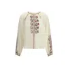 Isabel Marant Étoile Marant Etoile Women Lynne Biologic Cotton Shirt In White