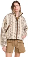 Isabel Marant Étoile Ecru And Brown Mackensy Coat In Ecru/brown