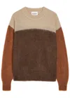 Isabel Marant Étoile Isabel Marant Etoile Multicolor Mohair Blend Madeline Sweater In Brown