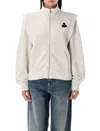 Isabel Marant Étoile Organic Cotton Blend Sweatshirt In Neutral